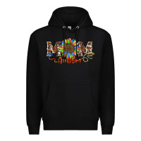 Black autism mom Premium Hoodie - BarkalooDesign