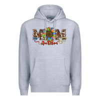 Heather Grey autism mom Premium Hoodie - BarkalooDesign
