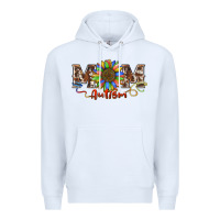 White autism mom Premium Hoodie - BarkalooDesign