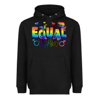 Black equal rights Heavyweight Hoodie - Zillion Design Studio