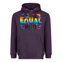Plum equal rights Heavyweight Hoodie - Zillion Design Studio