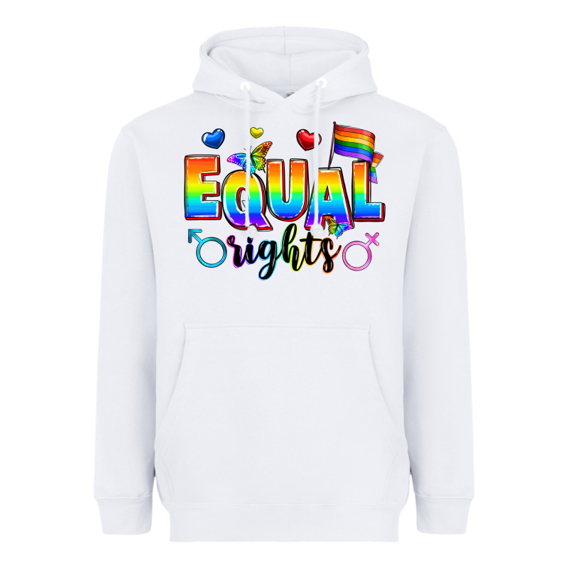Equal Rights Heavyweight Hoodie by Zillion Design Studio | Teevron