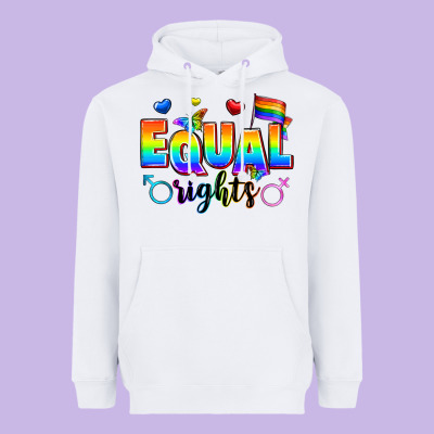 Equal Rights Heavyweight Hoodie Designed By Zillion Design Studio