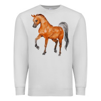 Dove Grey horse Premium Sweatshirt - FaDigitalArtStudio