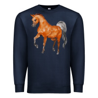 Navy horse Premium Sweatshirt - FaDigitalArtStudio
