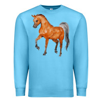 Ocean Blue horse Premium Sweatshirt - FaDigitalArtStudio