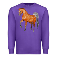 Purple horse Premium Sweatshirt - FaDigitalArtStudio