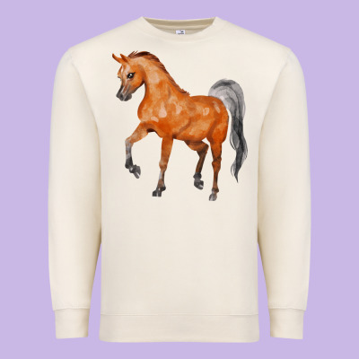 Horse Premium Sweatshirt Designed By Fadigitalartstudio