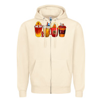 Sandshell firefighter coffee cups Zipper Hoodie - texasbilliewilder