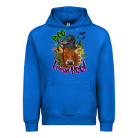 Cobalt Moo i mean boo Cow Urban Hoodie - NancyCooperArtShop