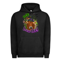 Pigment Black Moo i mean boo Cow Urban Hoodie - NancyCooperArtShop