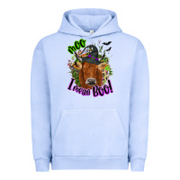 Pigment Grape Ice Moo i mean boo Cow Urban Hoodie - NancyCooperArtShop