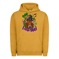 Pigment Peanut Butter Moo i mean boo Cow Urban Hoodie - NancyCooperArtShop