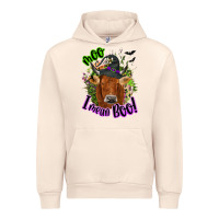 Sandshell Moo i mean boo Cow Urban Hoodie - NancyCooperArtShop