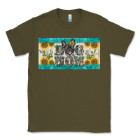 Army Green dog mom french  bulldog license plate template Classic Tee - BarkalooDesign