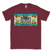 Burgundy dog mom french  bulldog license plate template Classic Tee - BarkalooDesign