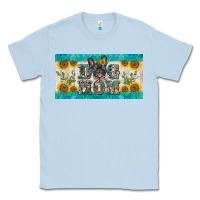 Dusty Blue dog mom french  bulldog license plate template Classic Tee - BarkalooDesign
