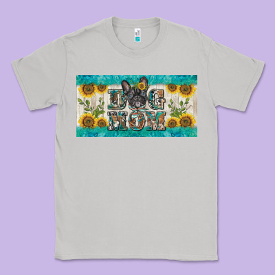 Dog Mom French  Bulldog License Plate Template Classic Tee Designed By Barkaloodesign