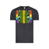 Vintage Black st patricks day rainbow brushstroke Vintage Tee - Artiststas