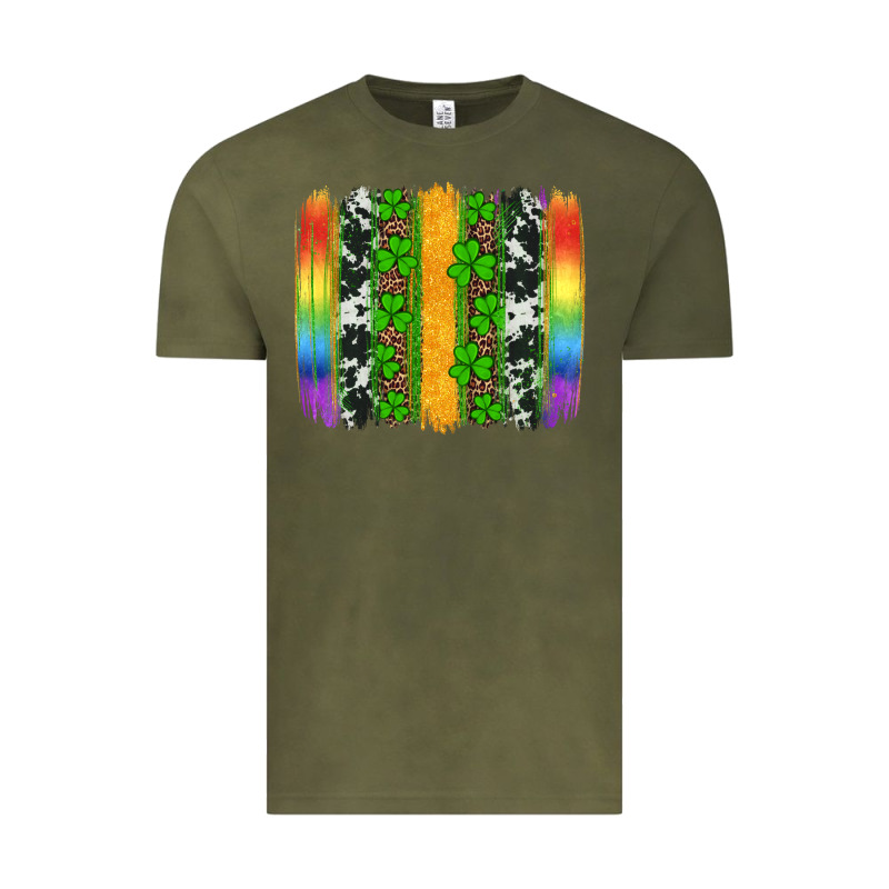 St Patricks Day Rainbow Brushstroke Vintage Tee by Artiststas | Teevron