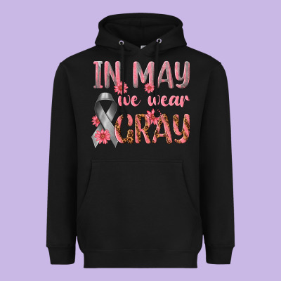 In May We Wear Gray Heavyweight Hoodie Designed By Texasbilliewilder