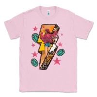 Bubblegum Pink cowgirl with lightning bolt Classic Tee - texasbilliewilder