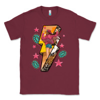 Burgundy cowgirl with lightning bolt Classic Tee - texasbilliewilder