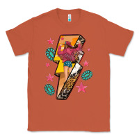 Copper cowgirl with lightning bolt Classic Tee - texasbilliewilder
