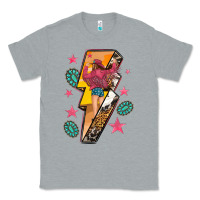 Heather Grey cowgirl with lightning bolt Classic Tee - texasbilliewilder