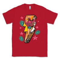 Red cowgirl with lightning bolt Classic Tee - texasbilliewilder