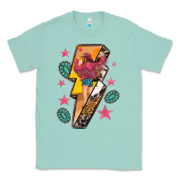 Seafoam cowgirl with lightning bolt Classic Tee - texasbilliewilder