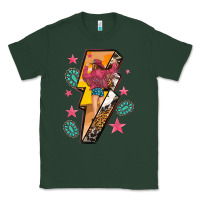 Sports Green cowgirl with lightning bolt Classic Tee - texasbilliewilder
