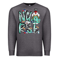 Charcoal Heather nurse Premium Sweatshirt - RacoonDesign