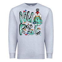 Heather Grey nurse Premium Sweatshirt - RacoonDesign