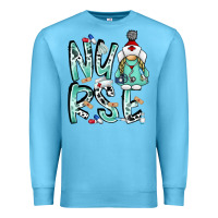 Ocean Blue nurse Premium Sweatshirt - RacoonDesign