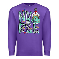 Purple nurse Premium Sweatshirt - RacoonDesign
