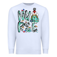 White nurse Premium Sweatshirt - RacoonDesign