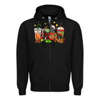 Black Christmas coffee cups with French Bulldog Zipper Hoodie - RanaPortraitStore