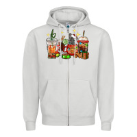 Dove Grey Christmas coffee cups with French Bulldog Zipper Hoodie - RanaPortraitStore