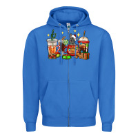 True Royal Christmas coffee cups with French Bulldog Zipper Hoodie - RanaPortraitStore
