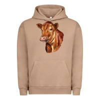 Pigment Burro red angus cattle cow Urban Hoodie - LillyAllenDesigns