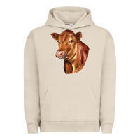 Pigment French Oak red angus cattle cow Urban Hoodie - LillyAllenDesigns
