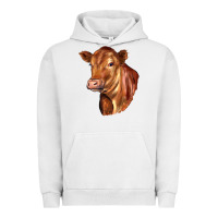 Pigment Lunar Rock red angus cattle cow Urban Hoodie - LillyAllenDesigns