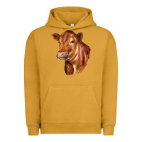 Pigment Peanut Butter red angus cattle cow Urban Hoodie - LillyAllenDesigns