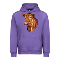 Tulip red angus cattle cow Urban Hoodie - LillyAllenDesigns