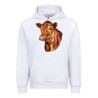 White red angus cattle cow Urban Hoodie - LillyAllenDesigns