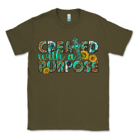 Army Green created with a purpose Classic Tee - texasbilliewilder