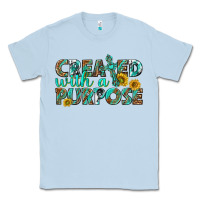 Dusty Blue created with a purpose Classic Tee - texasbilliewilder