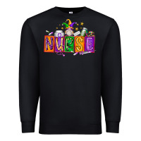 Black nurse mardi gras Premium Sweatshirt - RacoonDesign