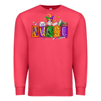 Cardinal nurse mardi gras Premium Sweatshirt - RacoonDesign